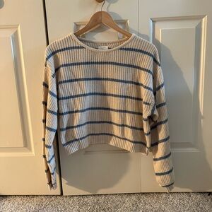 Billabong Cream and Blue Knit Sweater